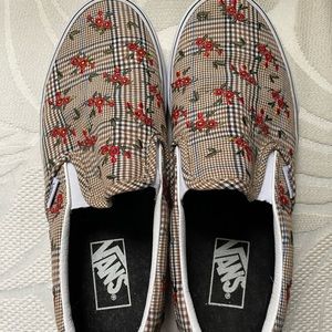 Plaid Slip On Vans